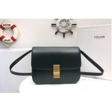Celine Classic Box Small Flap Bag Calf Leather Green Celine Classic Box Small Flap Bag Calf Leather Green