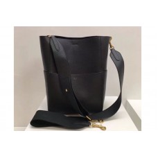 Celine Sangle Bucket Bag in Smooth Calfskin Leather Black Celine Sangle Bucket Bag in Smooth Calfskin Leather Black