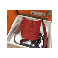 Hermes Evelyne Mini Bag in Red Togo Leather Hermes Evelyne Mini Bag in Red Togo Leather