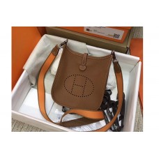 Hermes Evelyne Mini Bag in Brown Togo Leather Hermes Evelyne Mini Bag in Brown Togo Leather
