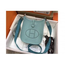 Hermes Evelyne Mini Bag in Light Blue Togo Leather Hermes Evelyne Mini Bag in Light Blue Togo Leather