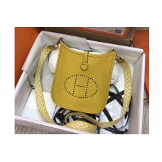 Hermes Evelyne Mini Bag in Yellow Togo Leather Hermes Evelyne Mini Bag in Yellow Togo Leather