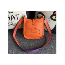 Hermes Evelyne Mini Bag in Orange Togo Leather Hermes Evelyne Mini Bag in Orange Togo Leather