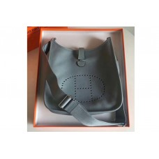 Hermes Evelyne in Linen Blue Togo Leather