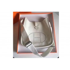 Hermes Evelyne in White Togo Leather Hermes Evelyne in White Togo Leather