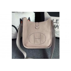 Hermes Evelyne in Light Grey Togo Leather