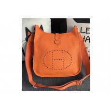Hermes Evelyne in Orange Togo Leather Hermes Evelyne in Orange Togo Leather