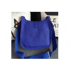 Hermes Evelyne in Blue Togo Leather