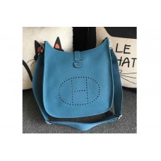 Hermes Evelyne in Denim Blue Togo Leather