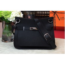 Hermes H Jypsiere 28 bag in Black original taurillon Clemence leather Hermes H Jypsiere 28 bag in Black original taurillon Clemence leather