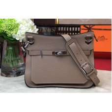 Hermes H Jypsiere 28 bag in Gray original taurillon Clemence leather Hermes H Jypsiere 28 bag in Gray original taurillon Clemence leather