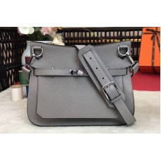 Hermes H Jypsiere 28 bag in Grey original taurillon Clemence leather Hermes H Jypsiere 28 bag in Grey original taurillon Clemence leather