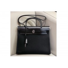 Hermes herbag zip in Black/Black Officier canvas and Leather Hermes herbag zip in Black/Black Officier canvas and Leather