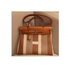 Hermes herbag zip in Brown/H Officier canvas and Leather Hermes herbag zip in Brown/H Officier canvas and Leather