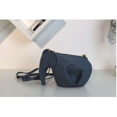 Loewe Elephant Mini Bag Classic Calf Leather Blue Loewe Elephant Mini Bag Classic Calf Leather Blue
