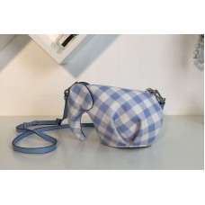 Loewe Elephant Mini Bag Classic Calf Leather Blue Loewe Elephant Mini Bag Classic Calf Leather Blue