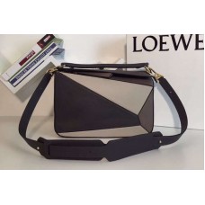 Loewe Puzzle Bags Original Calf Leather Grey/Beige/Dark Brown Loewe Puzzle Bags Original Calf Leather Grey/Beige/Dark Brown