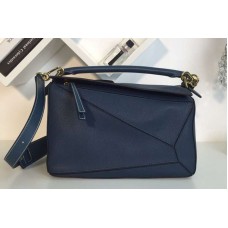 Loewe Puzzle Bags Original Calf Leather Dark Blue Loewe Puzzle Bags Original Calf Leather Dark Blue