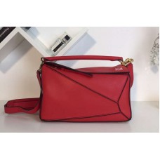 Loewe Puzzle Bags Original Calf Leather Red Loewe Puzzle Bags Original Calf Leather Red