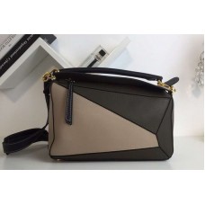 Loewe Puzzle Bags Original Calf Leather Khaki/Grey Loewe Puzzle Bags Original Calf Leather Khaki/Grey