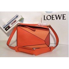Loewe Puzzle Bags Original Calf Leather Orange/Red Loewe Puzzle Bags Original Calf Leather Orange/Red