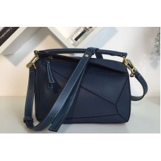 Loewe Puzzle Small Bags Original Calf Leather Dark Blue Loewe Puzzle Small Bags Original Calf Leather Dark Blue