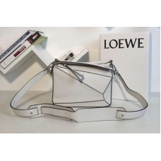 Loewe Puzzle Small Bags Original Calf Leather White Loewe Puzzle Small Bags Original Calf Leather White