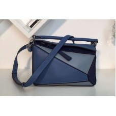 Loewe Puzzle Small Bags Original Calf Leather Light Blue/Blue Loewe Puzzle Small Bags Original Calf Leather Light Blue/Blue