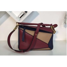 Loewe Puzzle Small Bags Original Calf Leather Blue/Brown Loewe Puzzle Small Bags Original Calf Leather Blue/Brown
