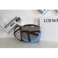 Loewe Gate Small Bags Original Leather Grey/Blue Loewe Gate Small Bags Original Leather Grey/Blue