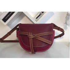 Loewe Gate Small Bags Original Leather Wine/Raspberry Loewe Gate Small Bags Original Leather Wine/Raspberry