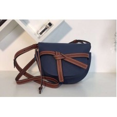 Loewe Gate Small Bags Original Soft Calf Leather Blue Loewe Gate Small Bags Original Soft Calf Leather Blue