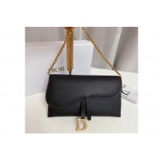 Christian Dior Sior Saddle wallet in Black Calf Leather Christian Dior Sior Saddle wallet in Black Calf Leather