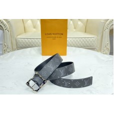 Louis Vuitton M0277Q Trunk 40MM reversible belt in Monogram Eclipse canvas With Silver Buckle Louis Vuitton M0277Q Trunk 40MM reversible belt in Monogram Eclipse canvas With Silver Buckle