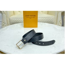 Louis Vuitton M0281V Voyager 35mm belt in Monogram Shadow With Gold Buckle Louis Vuitton M0281V Voyager 35mm belt in Monogram Shadow With Gold Buckle