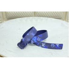 Louis Vuitton M0359V Shape 40mm reversible belt in Navy Blue Monogram canvas With Navy Blue Buckle Louis Vuitton M0359V Shape 40mm reversible belt in Navy Blue Monogram canvas With Navy Blue Buckle