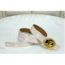Louis Vuitton M0364V Initiales 30mm reversible belt in Pink Allover Monogram Louis Vuitton M0364V Initiales 30mm reversible belt in Pink Allover Monogram
