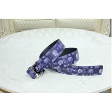 Louis Vuitton M0378V Initiales 40mm reversible belt in Navy Blue Damier Salt canvas Louis Vuitton M0378V Initiales 40mm reversible belt in Navy Blue Damier Salt canvas