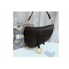 Christian Dior Mior Saddle bag in Black Grained Calfskin Christian Dior Mior Saddle bag in Black Grained Calfskin