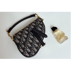 Christian Dior Mior Mini Saddle bag in Blue Dior Oblique Jacquard Christian Dior Mior Mini Saddle bag in Blue Dior Oblique Jacquard