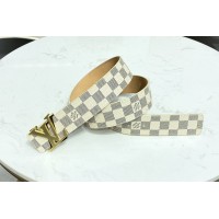 Louis Vuitton M0451V Shake 40mm reversible belt in Damier Azur Canvas/calf leather Louis Vuitton M0451V Shake 40mm reversible belt in Damier Azur Canvas/calf leather