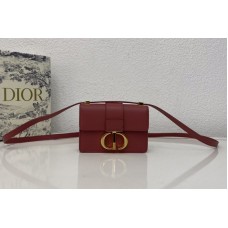 Christian Dior Mior 30 Montaigne mini bag in Red Box Calfskin Christian Dior Mior 30 Montaigne mini bag in Red Box Calfskin