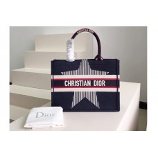 Christian Dior Mior book tote Bag in Blue Three-Tone Embroidery Christian Dior Mior book tote Bag in Blue Three-Tone Embroidery