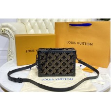 Louis Vuitton Soft Trunk messenger bag in Embroidered Monogram Tuffetage Noir coated canvas Louis Vuitton Soft Trunk messenger bag in Embroidered Monogram Tuffetage Noir coated canvas