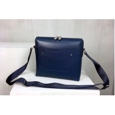 Louis Vuitton M30238 Grigori Messenger Pm Bag in Blue Taiga Leather
