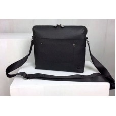 Louis Vuitton M30238 Grigori Messenger Pm Bag in Black Taiga Leather