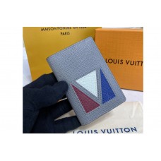 Louis Vuitton M30790 Pocket Organizer in Gray Taiga cowhide leather Louis Vuitton M30790 Pocket Organizer in Gray Taiga cowhide leather