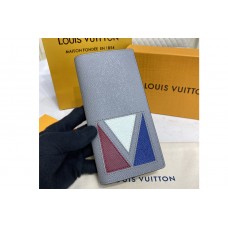 Louis Vuitton M30791 Brazza Wallet in Gray Taiga cowhide leather Louis Vuitton M30791 Brazza Wallet in Gray Taiga cowhide leather