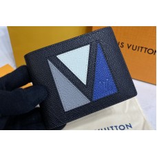 Louis Vuitton M30800 Multiple Wallet in Black Taiga cowhide leather Louis Vuitton M30800 Multiple Wallet in Black Taiga cowhide leather