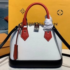 Louis Vuitton M40302 Alma PM handbags Black/White Epi leather